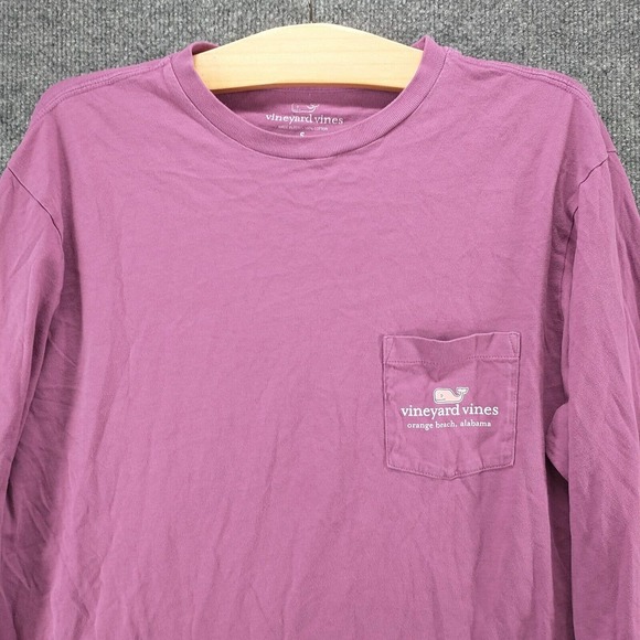 Vineyard Vines Men's Orange Beach Alabama Graphic T-Shirt Purple Small Pocket - Picture 3 of 14